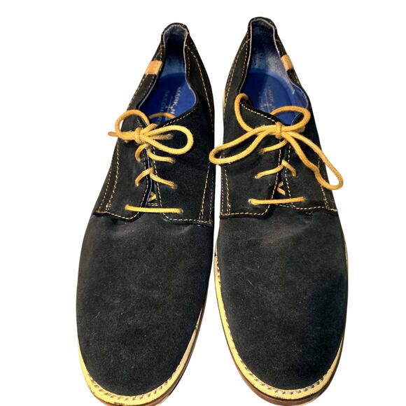 Skechers Mark Nason 12 Blue Memory Foam Men's Causal Tennis Sneaker Shoes Ties - Picture 2 of 8